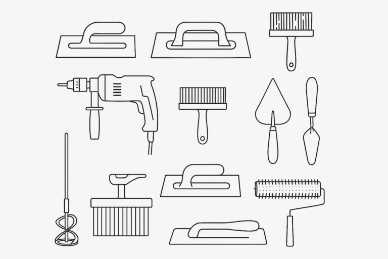 The microcement toolkit — trowels, mixers, mesh and sealers